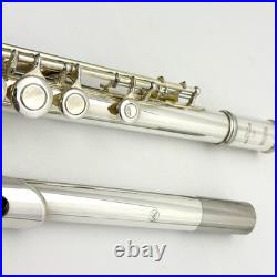YAMAHA YFL-221 Student Flute Nickel Silver Plated Used with Hard Case #B0200