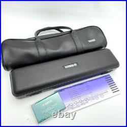 YAMAHA YFL-221 Student Flute Nickel Silver Plated Used with Hard Case + Bag #B0087