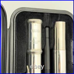 YAMAHA YFL-221 Student Flute Nickel Silver Plated Used with Hard Case + Bag #B0200