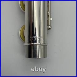 YAMAHA YFL-221 Student Flute Nickel Silver Plated Used with Hard Case From JAPAN