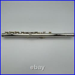 YAMAHA YFL-221 Student Flute Nickel Silver Plated Used with Hard Case From JAPAN