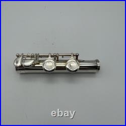 YAMAHA YFL-221 Student Flute Nickel Silver Plated Used with Hard Case From JAPAN