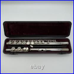 YAMAHA YFL-221 Student Flute Nickel Silver Plated Used with Hard Case Used 221