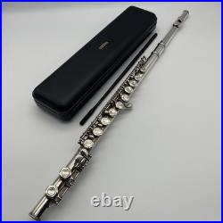 YAMAHA YFL-221 Student Flute Nickel Silver Plated Used with Hard Case Used 221