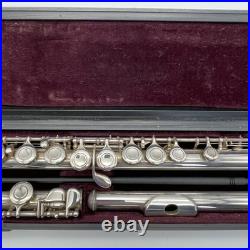 YAMAHA YFL-221 Student Flute Nickel Silver Plated Used with Hard Case Used 221