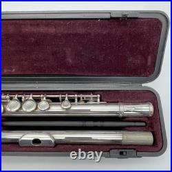 YAMAHA YFL-221 Student Flute Nickel Silver Plated Used with Hard Case Used 221