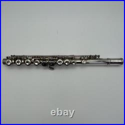 YAMAHA YFL-221 Student Flute Nickel Silver Plated Used with Hard Case Used 221