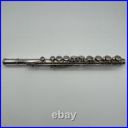 YAMAHA YFL-221 Student Flute Nickel Silver Plated Used with Hard Case Used 221