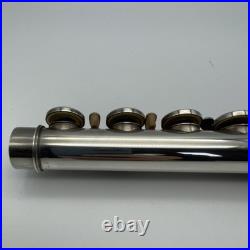 YAMAHA YFL-221 Student Flute Nickel Silver Plated Used with Hard Case Used 221