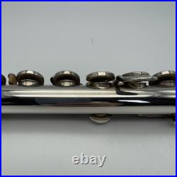 YAMAHA YFL-221 Student Flute Nickel Silver Plated Used with Hard Case Used 221