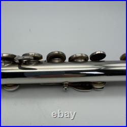 YAMAHA YFL-221 Student Flute Nickel Silver Plated Used with Hard Case Used 221