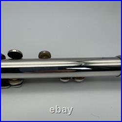 YAMAHA YFL-221 Student Flute Nickel Silver Plated Used with Hard Case Used 221