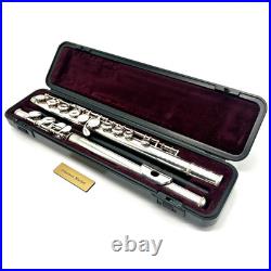 YAMAHA YFL-221 Student Flute Nickel Silver Plated with Hard Case Good condition