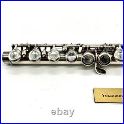 YAMAHA YFL-221 Student Flute Nickel Silver Plated with Hard Case Good condition