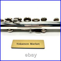 YAMAHA YFL-221 Student Flute Nickel Silver Plated with Hard Case Good condition