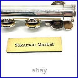 YAMAHA YFL-221 Student Flute Nickel Silver Plated with Hard Case Good condition