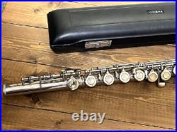 YAMAHA YFL-23 Flute Second hand Nikkan NICKEL SILVER INSTRUMENT with hard case