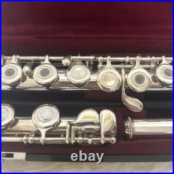 YAMAHA YFL-261SII Flute Covered Keys Offset Excellent Used With Hard Soft Case