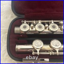 YAMAHA YFL-261SII Flute Covered Keys Offset Excellent Used With Hard Soft Case