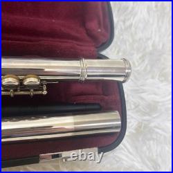 YAMAHA YFL-261SII Flute Covered Keys Offset Excellent Used With Hard Soft Case