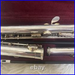 YAMAHA YFL-261SII Flute Covered Keys Offset Excellent Used With Hard Soft Case