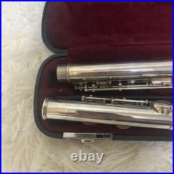 YAMAHA YFL-261SII Flute Covered Keys Offset Excellent Used With Hard Soft Case