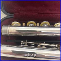 YAMAHA YFL-261SII Flute Covered Keys Offset Excellent Used With Hard Soft Case