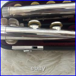 YAMAHA YFL-261SII Flute Covered Keys Offset Excellent Used With Hard Soft Case