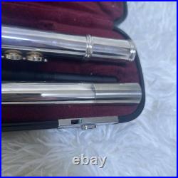 YAMAHA YFL-261SII Flute Covered Keys Offset Excellent Used With Hard Soft Case