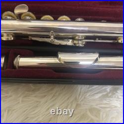 YAMAHA YFL-261SII Flute Covered Keys Offset Excellent Used With Hard Soft Case