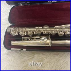 YAMAHA YFL-261SII Flute Covered Keys Offset Excellent Used With Hard Soft Case