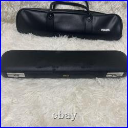 YAMAHA YFL-261SII Flute Covered Keys Offset Excellent Used With Hard Soft Case
