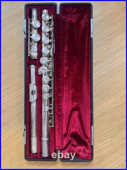 YAMAHA YFL-311 Flute Solid Silver Headjoint E-Mechanism With Hard case