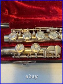 YAMAHA YFL-311 Flute Solid Silver Headjoint E-Mechanism With Hard case