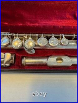 YAMAHA YFL-311 Flute Solid Silver Headjoint E-Mechanism With Hard case