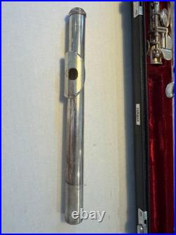 YAMAHA YFL-311 Flute Solid Silver Headjoint E-Mechanism With Hard case