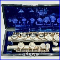 YAMAHA YFL-31 Silver Flute Head Tube Flute with hardcase
