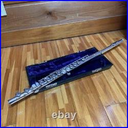 YAMAHA YFL-31 Sterling Silver Flute Head Tube Flute with hardcase Used in Japan