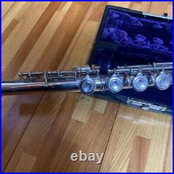 YAMAHA YFL-31 Sterling Silver Flute Head Tube Flute with hardcase Used in Japan