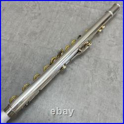 YAMAHA YFL-351S Flute E-Mechanism Offset Covered Keys Used With Hard Case