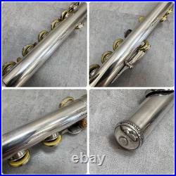 YAMAHA YFL-351S Flute E-Mechanism Offset Covered Keys Used With Hard Case