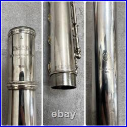 YAMAHA YFL-351S Flute E-Mechanism Offset Covered Keys Used With Hard Case