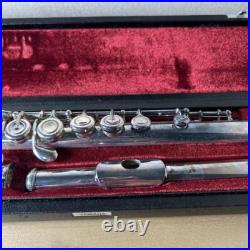 YAMAHA YFL-351 Flute Silver Plated E mechanism Used with Hard Case Soft Case YAMAHA YFL-351 Flute Silver Plated E mechanism Used with Hard Case Soft Case