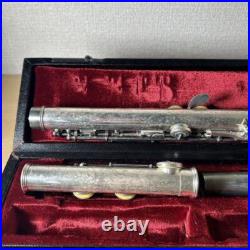 YAMAHA YFL-351 Flute Silver Plated E mechanism Used with Hard Case Soft Case YAMAHA YFL-351 Flute Silver Plated E mechanism Used with Hard Case Soft Case