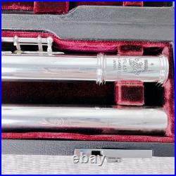 YAMAHA YFL-451 Flute Silver E mechanism Grape Engraving Model Used with Case
