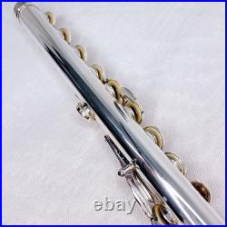 YAMAHA YFL-451 Flute Silver E mechanism Grape Engraving Model Used with Case