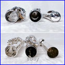 YAMAHA YFL-451 Flute Silver E mechanism Grape Engraving Model Used with Case