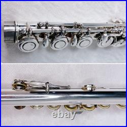 YAMAHA YFL-451 Flute Silver E mechanism Grape Engraving Model Used with Case