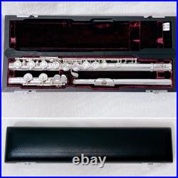 YAMAHA YFL-451 Flute Silver E mechanism Grape Engraving Model Used with Case