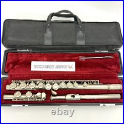 YAMAHA Yfl-211 Flute Silver Plating With Hard Case + Bag Used From Japan #B0037